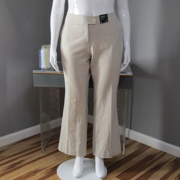 Avenue Pants - NEW Avenue Stretch Natural Fit Tan Dress Pants 18